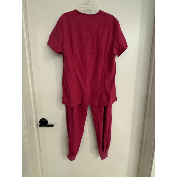 Niaahinn Scrub Suit Set Shirt+jogger– Hot Pink (Size Small) – NWT - Picture 3 of 13